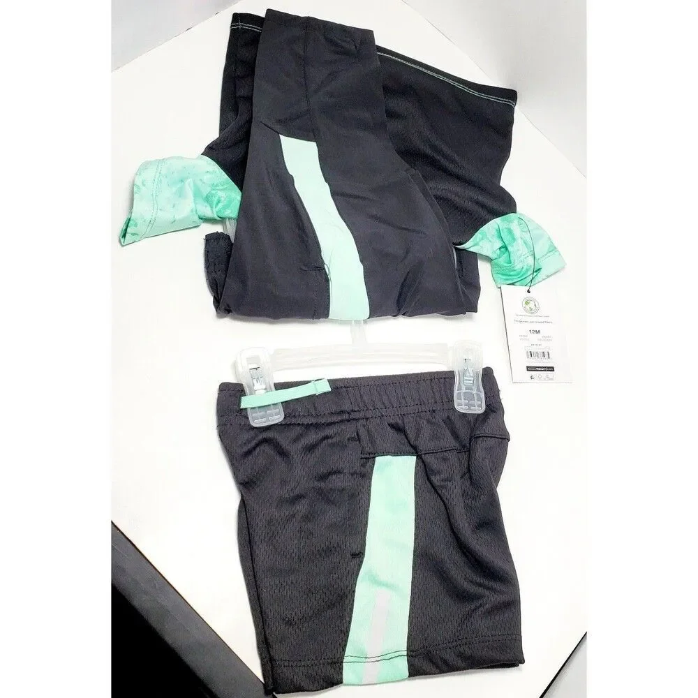 3 Piece Set Athletic Works Boys Size 12 Months Shirt, Shorts & Pants Driworks